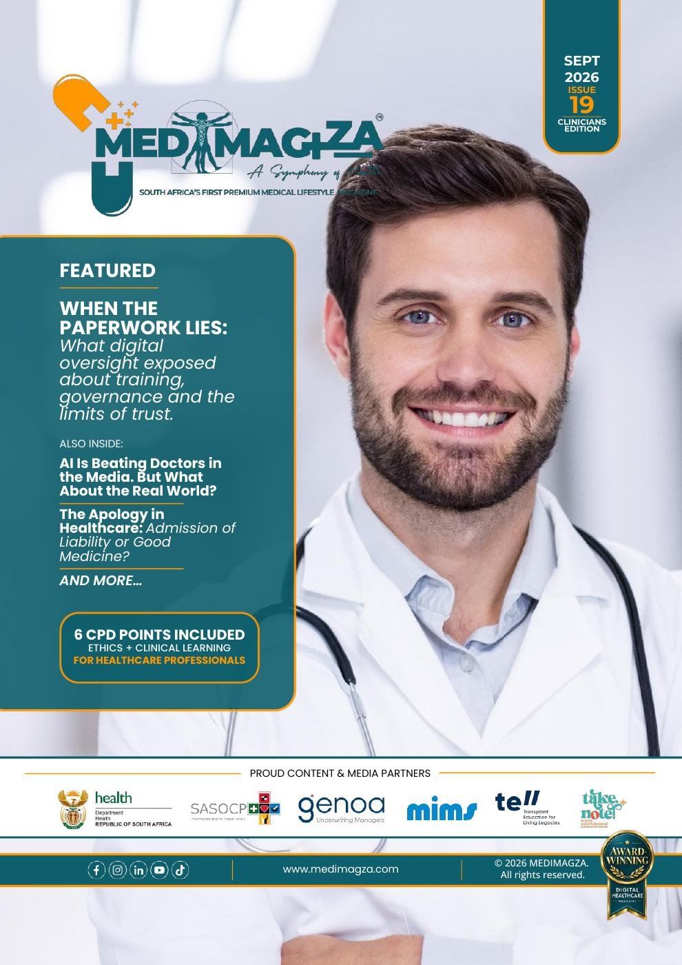 MEDIMAGZA September 2026 Clinicians CPD Edition | Issue 19 cover